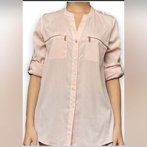 Calvin Klein Blush Button-Down Shirt